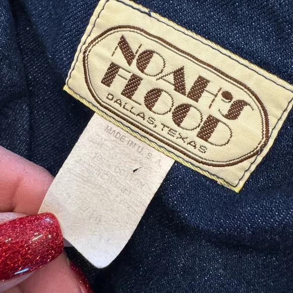 Vintage Noah’s Flood Denim Patchwork Jacket and Skirt - Picture 13 of 16